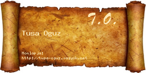 Tusa Oguz névjegykártya